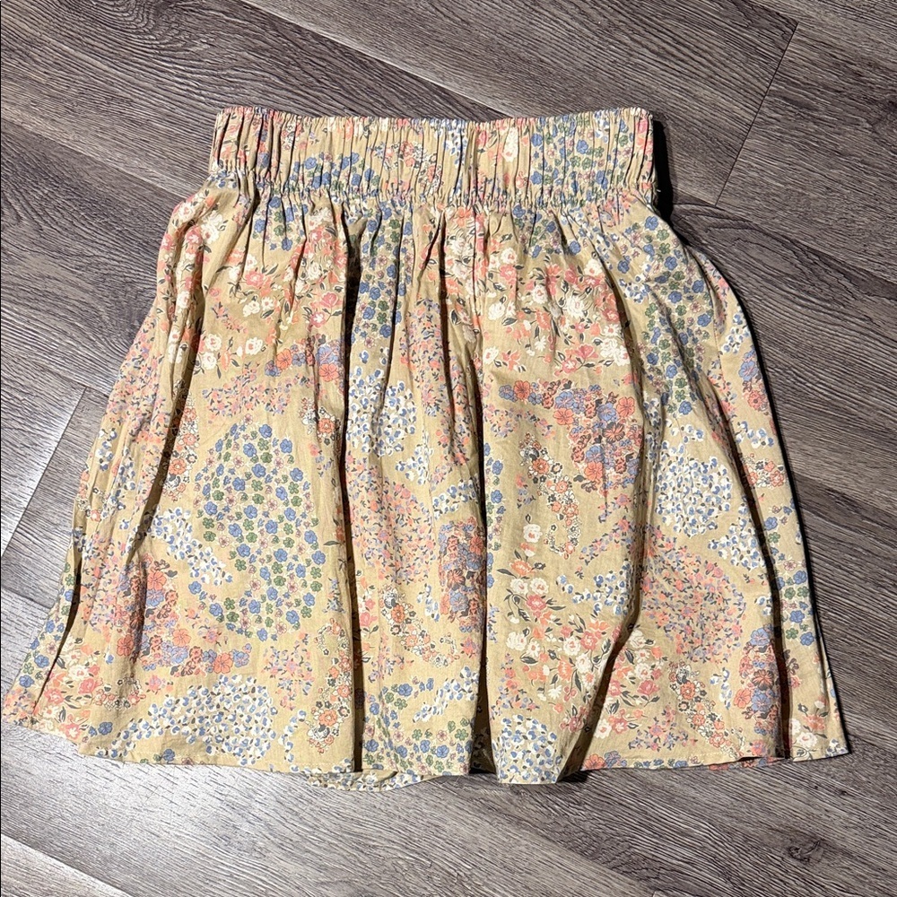 Floral Yellow Skirt
